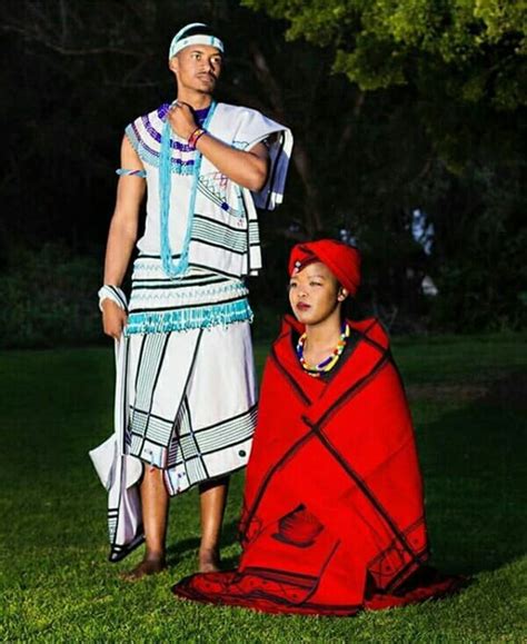Clipkulture Couple In Xhosa Umbhaco Traditional Wedding Attire