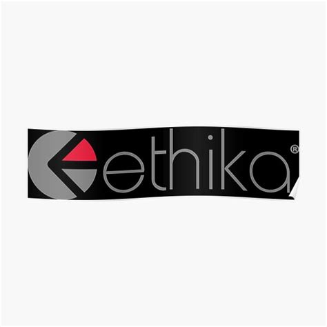 Ethika Matte Logo Poster By Kapetnade Redbubble