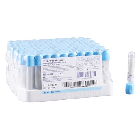 Bd Vacutainer Plus Venous Blood Collection Coagulation Tube Suprememed