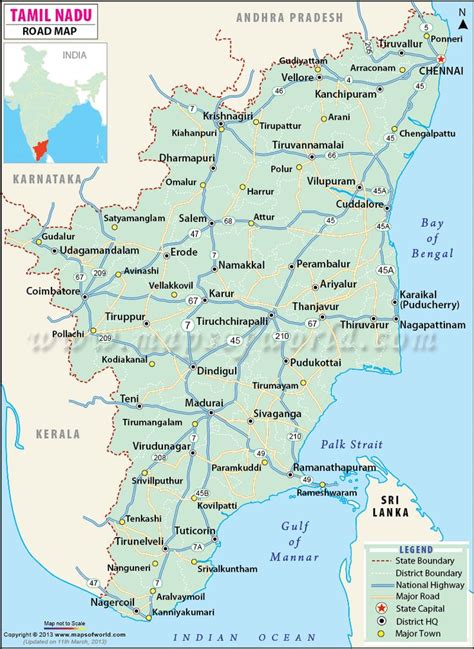 Kerala And Tamilnadu Map With Districts Tamil Nadu Heat Map By