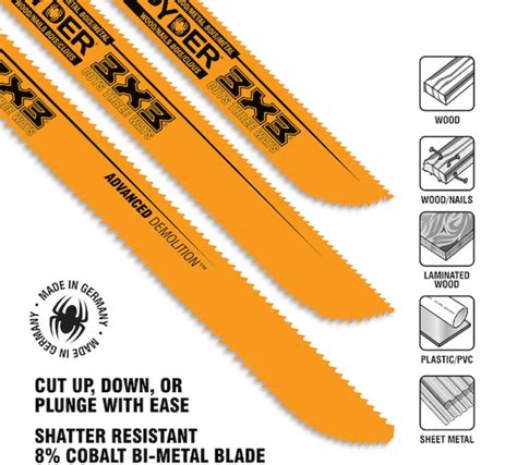 Spyder 200205 Metal Cutting Reciprocating Saw Blade