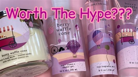 Berry Waffle Cone Review Bath And Body Works Youtube