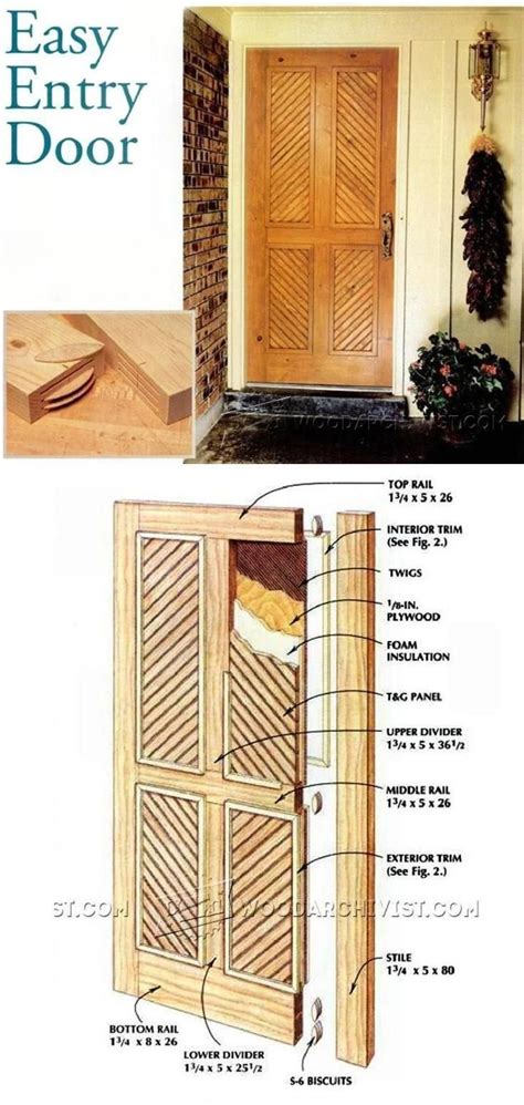 Easy Entry Door Plans Door Construction And Techniques