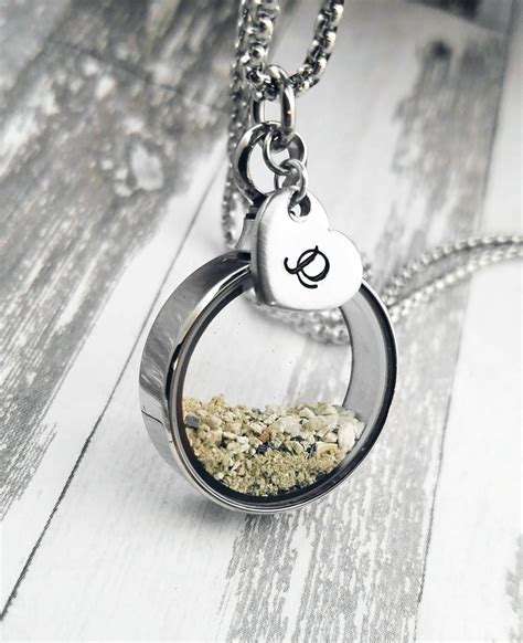 Cremation Memorial Necklace Locket For Ashes Urn Necklace Etsy Australia