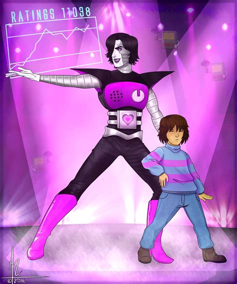 Death By Glamour Mettaton And Frisk Undertale By Cristinaanaya96 On