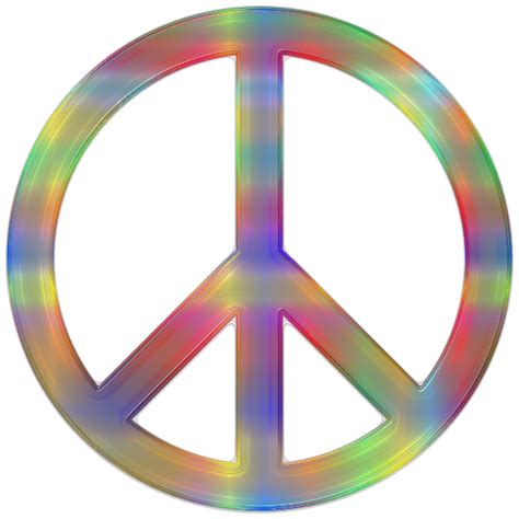 Psychedelic Peace Sign 2 Free Svg