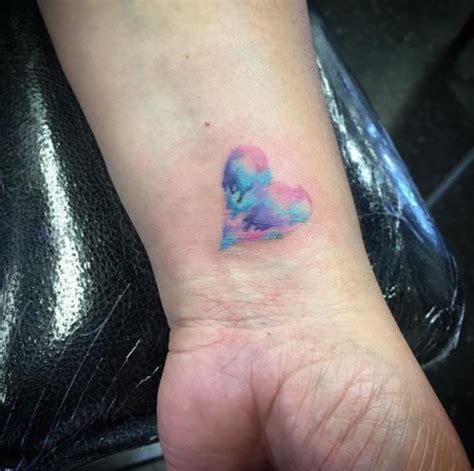 Watercolor Heart Tattoo Designs Ideas And Meaning