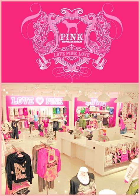 Victorias Secret Store Clothinglove Pink Love Pink Accent Walls