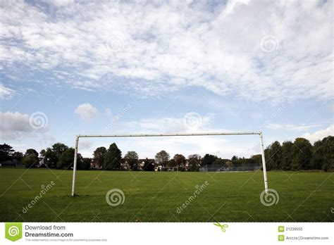 Soccer Field And Goal Post Stock Photo Image Of Soccer 21239550