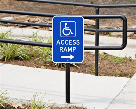 Access Ramp Signs Wheelchair Ramp Signs