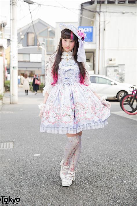 Rinrin Doll Wearing Angelic Pretty Lolita Fashion In Harajuku