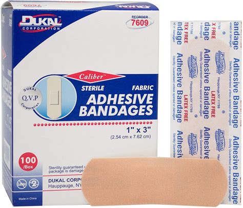 Adhesive Bandages Case Of 2400 Fabric Bandages 1 X 3 For Wound