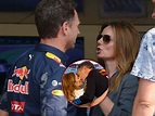 Christian Horner's shock kiss with ex-Spice Girl wife Geri Halliwell ...