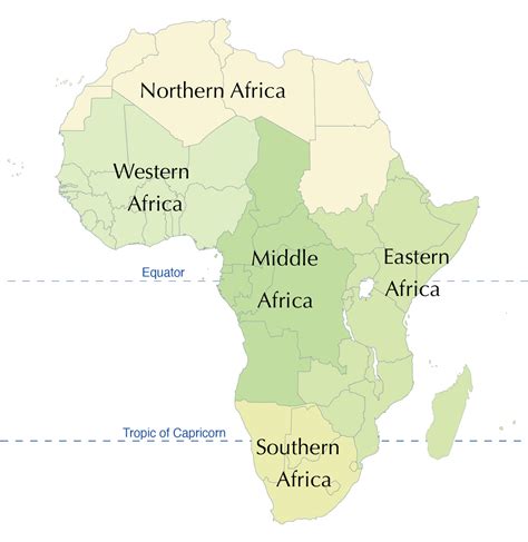 Regions Of Africa Political Map United Nations Geosch