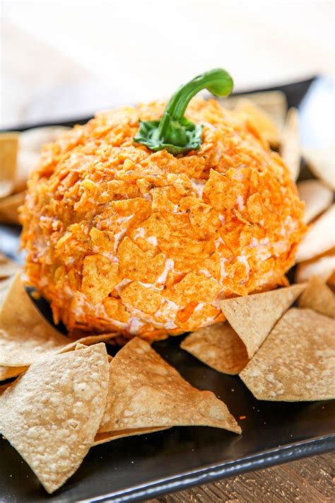 Savory Pumpkin Cheese Ball Tangy Cream Cheese And Sharp Cheddar Taste