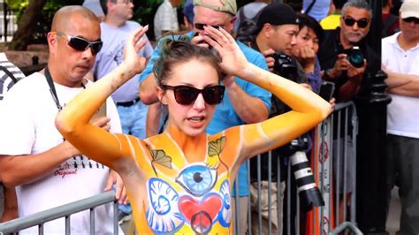 The 2017 Nyc Bodypainting Day Part 1 Youtube
