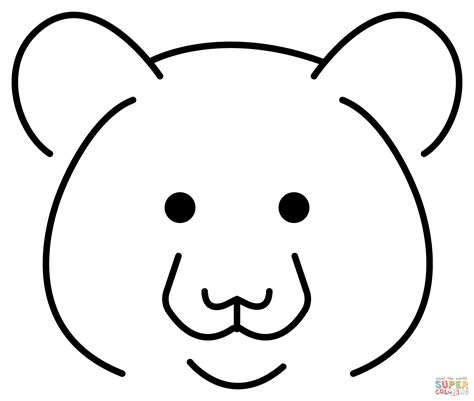 Bear Emoji Coloring Page Free Printable Coloring Pages