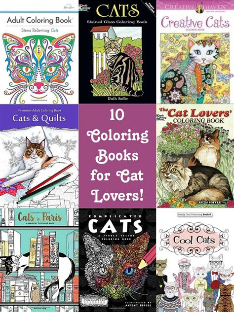 10 Cat Lover Friendly Color Books For Adults Diy Candy