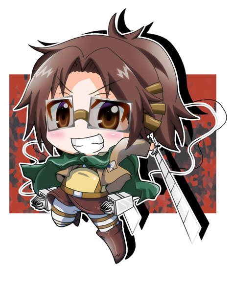 Safebooru 1girl Belt Blush Boots Brown Eyes Brown Hair Glasses Hange