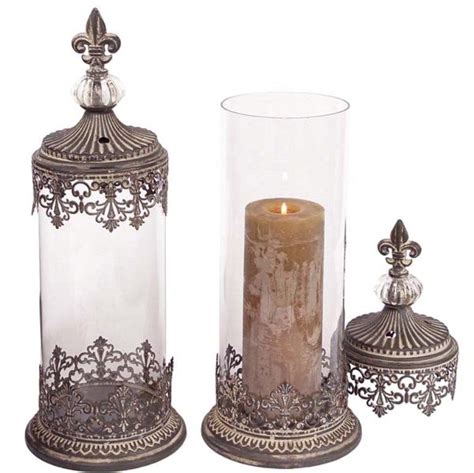 Metal Lanterns Lanterns Decor Grey Candles Pillar Candles Elegant