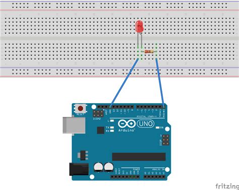 Blink Led With Arduino Tutorial With Circuit And Program Hot Sex Picture