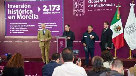 Gobierno De Michoacán Destinará Inversión Histórica De 2 Mil 173 Mdp A