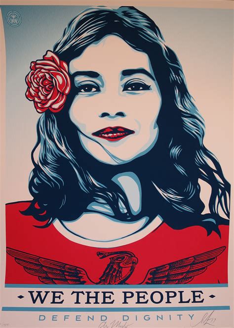 We The People Defend Dignity Par Shepard Fairey Obey 2017 Edition