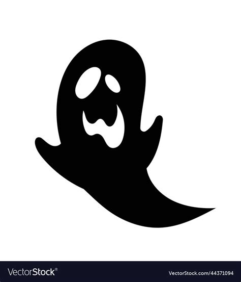 Halloween Ghost Silhouette Royalty Free Vector Image