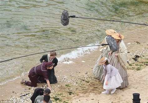 Jenna Coleman Slips Into 19th Century Bathing Suit During Victoria