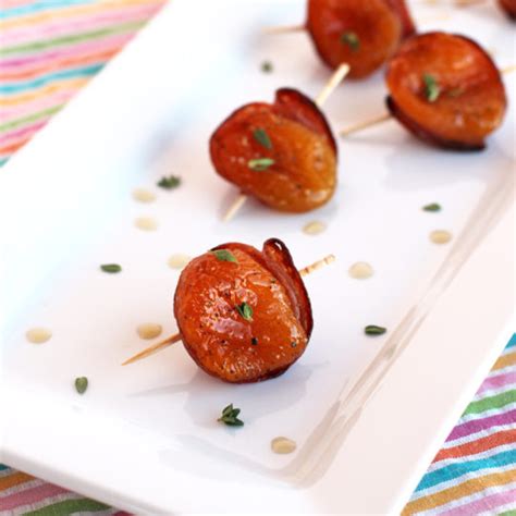 Maple Glazed Apricots With Salami And Thyme Meatified