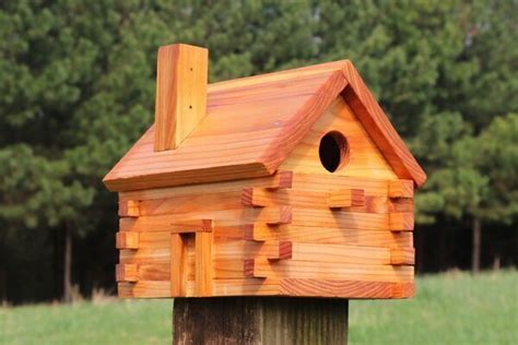 Retail $13.99 save 19% ! Free Bird House Plans (Log Cabin) - EASY Homemade Bird Box ...