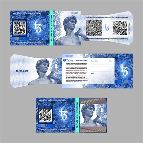 Restoring a cold storage wallet. Paper wallet for Tezos crypto currency | Other art or ...