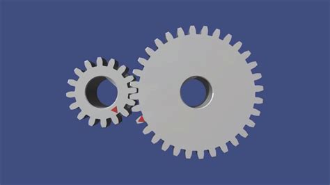 Spur Gear System 3d Model Animation Youtube