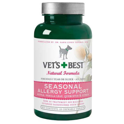 Vets Best Natural Formula Seasonal Allergy Support For Dogs 60