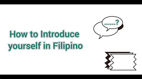 3 Ways To Introduce Yourself In Filipino Youtube