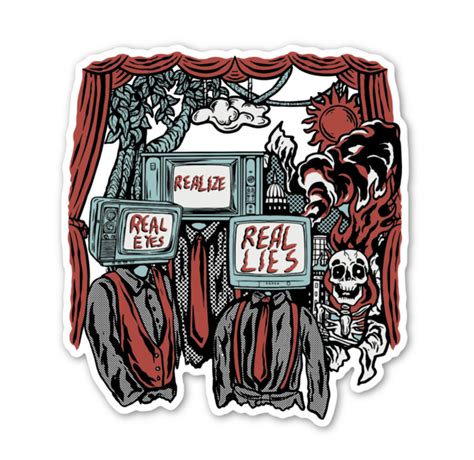 We Defy The Norm Realize Real Eyes Real Lies Vinyl Sticker