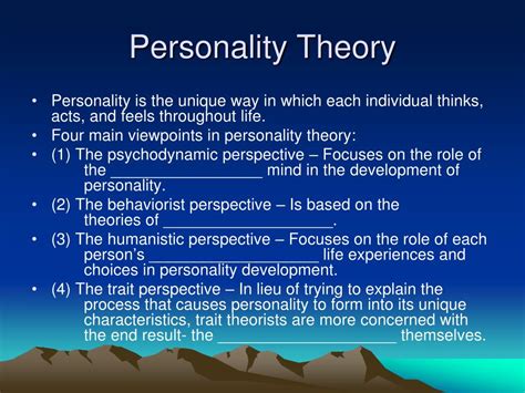 Ppt Theories Of Personality Michael Jackson Powerpoint Presentation