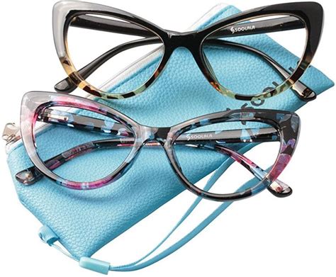 Soolala Womens Oversized Fashion Cat Eye Eyeglasses Frame