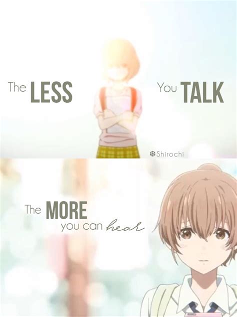 Just want to let you know that it has been a good 7 years on deviantart and i've decided sauce ⇒ a silent voice hi guys!i'm shirochi^^i edit anime quotes i take requests really seldom i'm still new to pinterest but i hope we'll all get along. Pin de Mars A. en Anime Quotes | A silent voice, Películas de anime y A silent voice anime