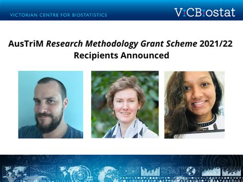 3 Vicbiostat Members Awarded Austrim Research Methodology Grant Scheme Funding Victorian