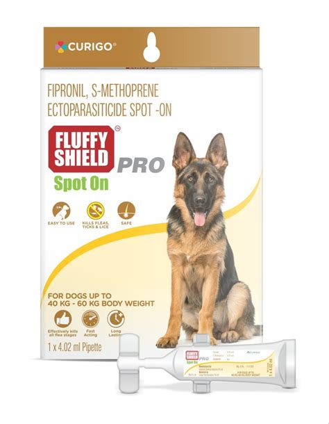 Fluffyshield Pro Spot On 402 Ml Treatment For Ticks And Fleas Dogs Of