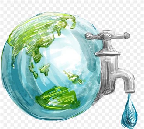 Earth World Water Day Water Conservation Water Efficiency Png
