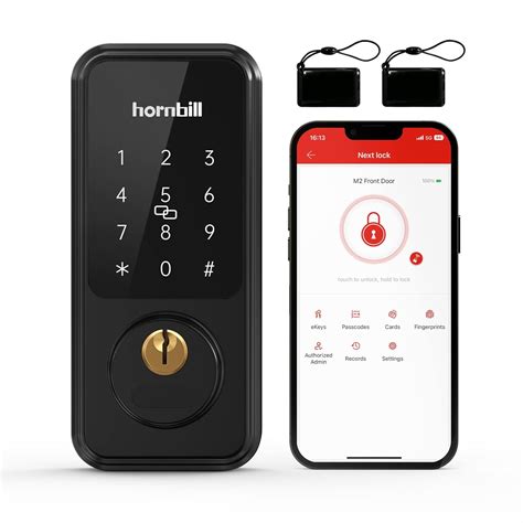 Hornbill Smart Door Lock With Keypad Keyless Entry Home Smart Locks