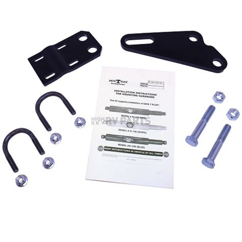 Safe T Plus Steering Stabilizer Mounting Bracket Kit For Ford F53 F