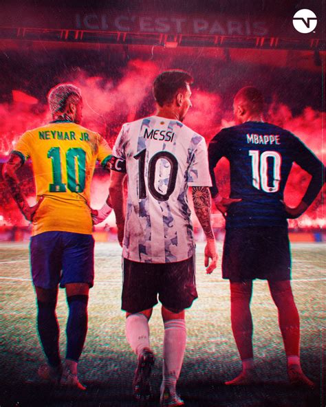 messi neymar  mbappe  psg um novo trio uma nova era tnt sports