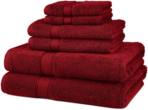 6 Piece Bath Towel Set 100 Egyptian Cotton 600 Gram 10 Colors