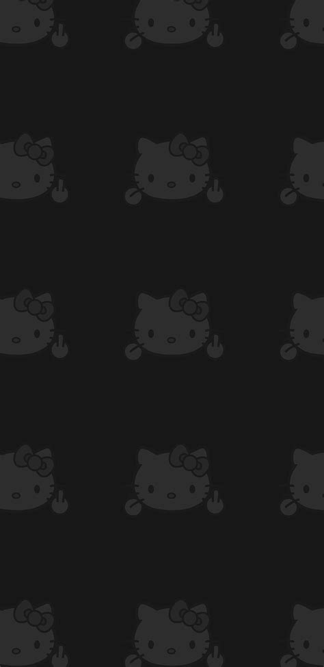 Пин на доске My F A V Black And White Hello Kitty Hd Phone Wallpaper