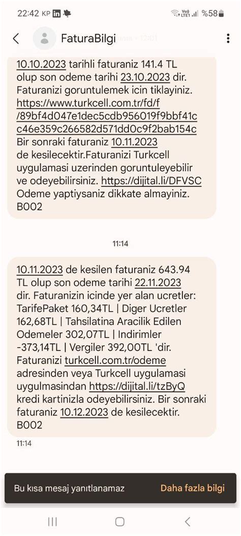 Turkcell Cayma Bedeli Olmadığı Söylendiği Halde 643 TL Fatura Talebi