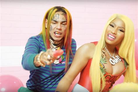 6ix9ine nicki minaj and murda beatz drop colorful fefe video xxl