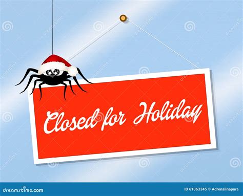Closed For Holidays Stock Illustration Illustration Of Market 61363345